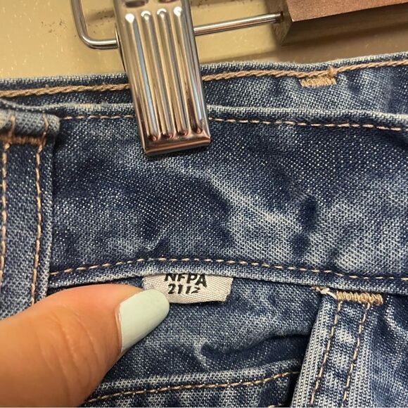 Carhartt Fire Resistant Mens Original Fit Blue Jeans Size 33x34 - Picture 6 of 7